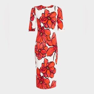 Women’s MILLY Windflower Jersey floral midi dress- Size 4
